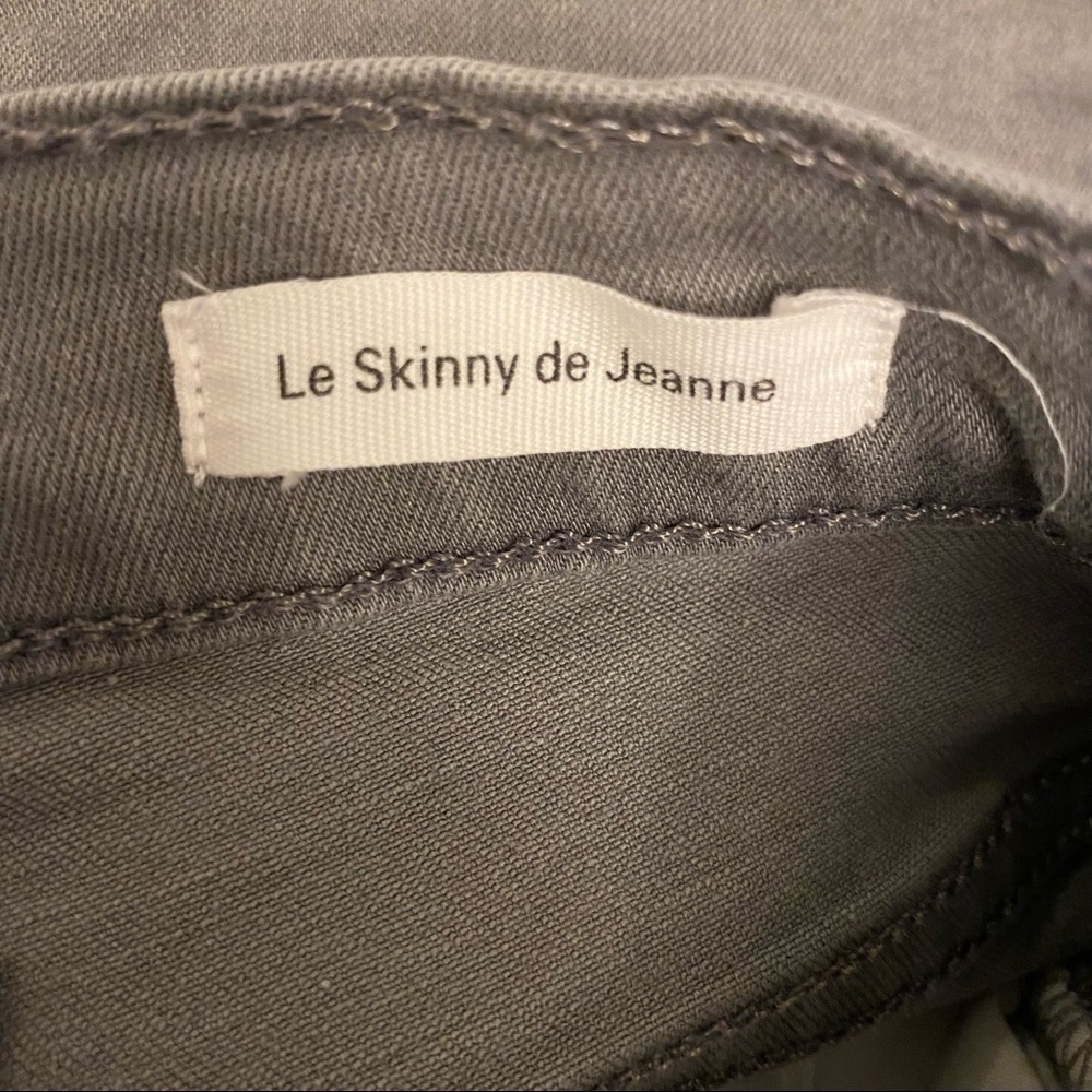 FRAME Le Skinny de Jeanne Cropped Jeans in Portman Gray 25 - Picture 5 of 6